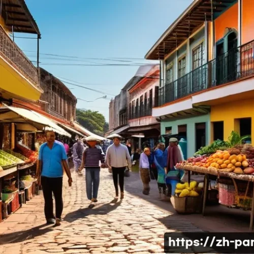 파라과이에서 살기 좋은 도시 - **Asunción's Urban Tapestry and Local Life:**
    "A vibrant street scene in Asunción, Paraguay, sho...